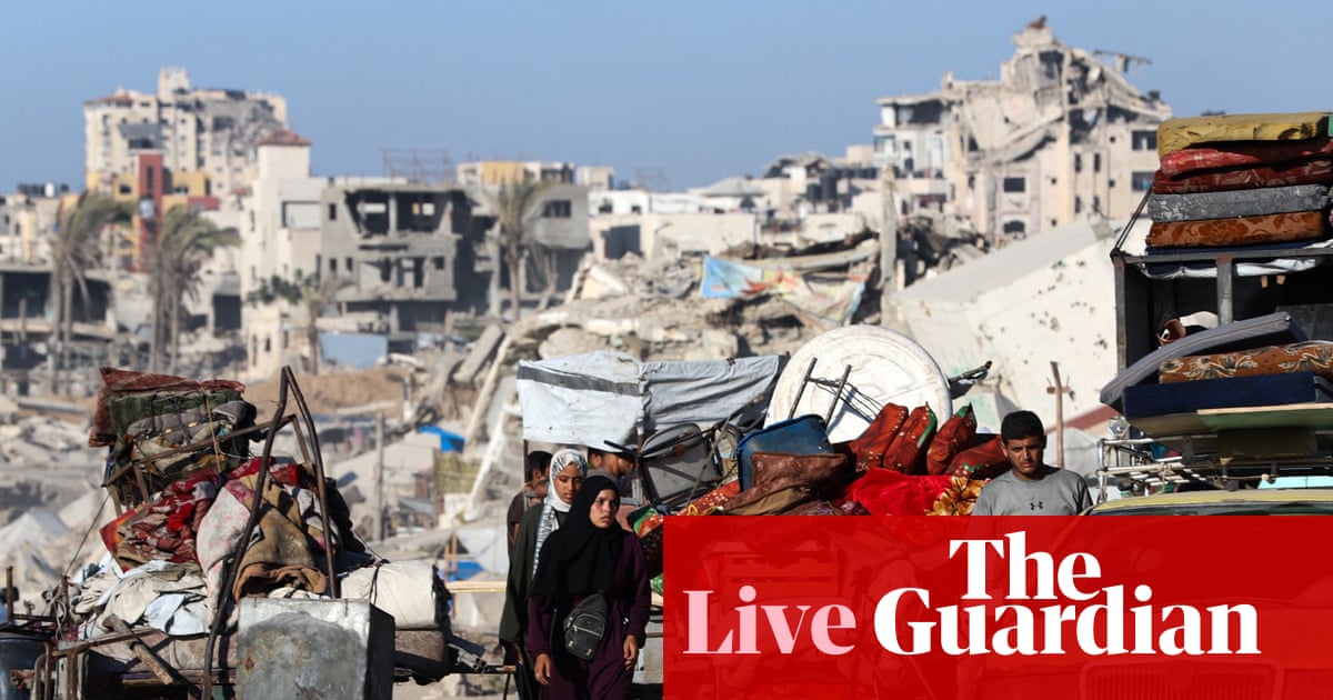 Belgium to recognise Palestinian state at UN and sanction Israel Middle East crisis live