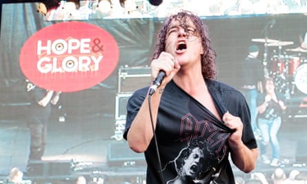 The Pigeon Detectives perform at Hope and Glory festival before it was shut down.
