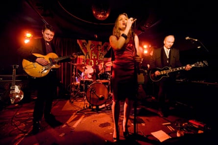 Nixey singing with the band in 2009.