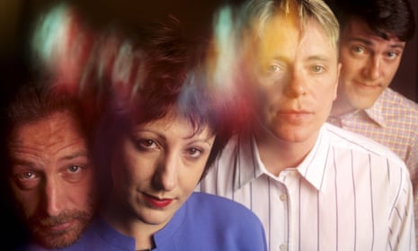 New Order in 1989: Peter Hook, Gillian Gilbert, Bernard Sumner and Stephen Morris.