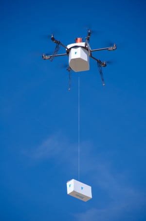 Flirtey’s drone makes the first fully autonomous, FAA-approved urban drone delivery in Hawthorne, Nevada.