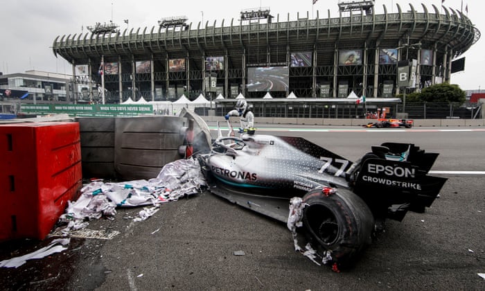 Max Verstappen S Failure To Slow Down After Crash Costs Him Mexican Gp Pole Sport The Guardian