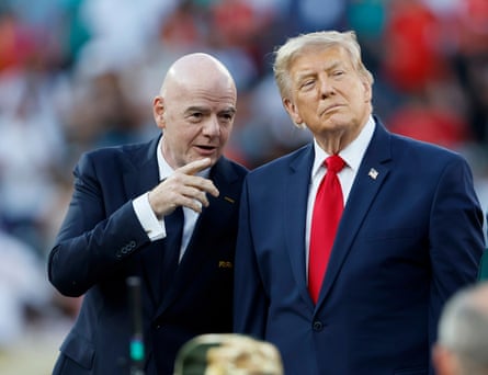Gianni Infantino and Donald Trump
