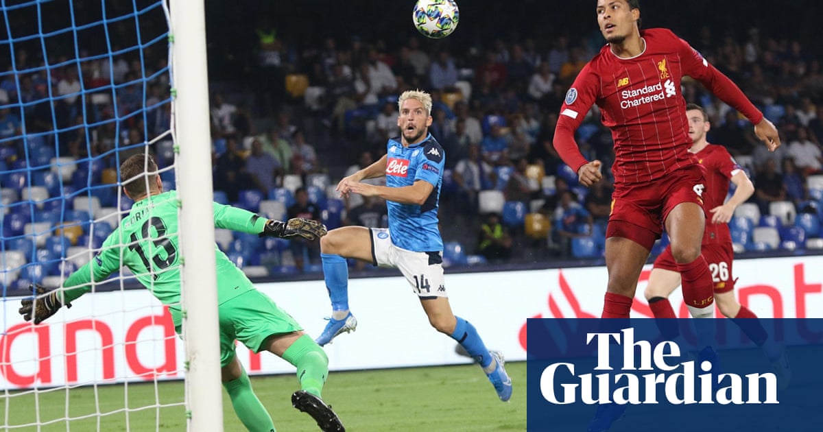 Liverpool’s Virgil van Dijk tells team not to panic after Napoli defeat