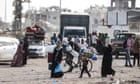 Palestinians flee Khan Younis as eight reported dead after Israeli strikes