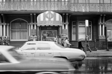Chelsea Hotel Entrance, 1970While residing at New York’s Chelsea Hotel from 1969 to 1971, Albert Scopin documented the everyday lives of the people who came and went. The hotel is a living monument to a past era, a place of creativity and a witness to countless stories that unfolded within its walls. Since its construction in 1884, this iconic building has been a magnet for generations of artists, writers, musicians, free minds and kindred spirits all seeking refuge and, above all, inspiration in its timeworn rooms. Chelsea Hotel by Albert Scopin is published by Kerber Verlag