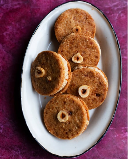 Nuts about them: hazelnut buttercream cookies.
