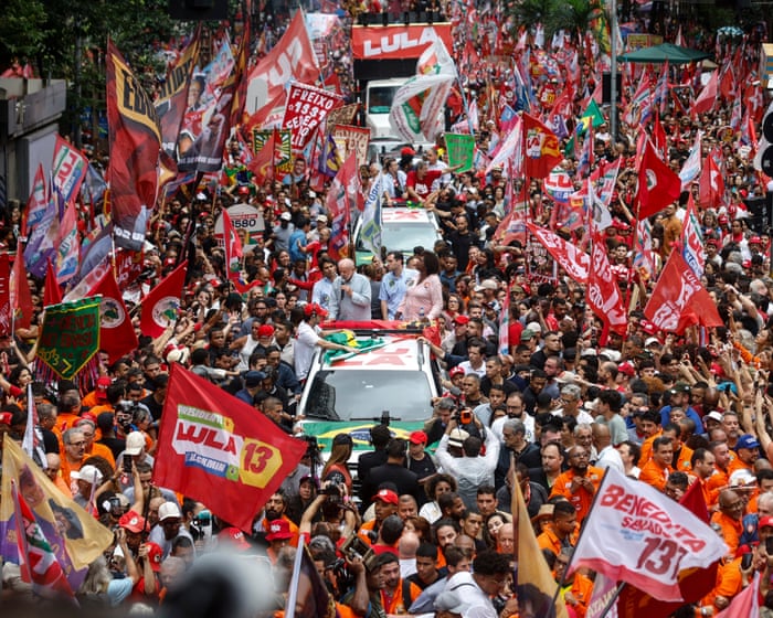 Brazil’s Lula says only he can stop rise of fascism under Bolsonaro’s son