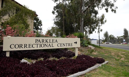 A sign saying Parklea correctional centre