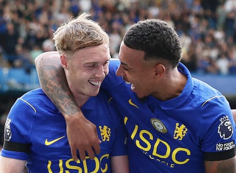 Chelsea's Cole Palmer celebrates a goal