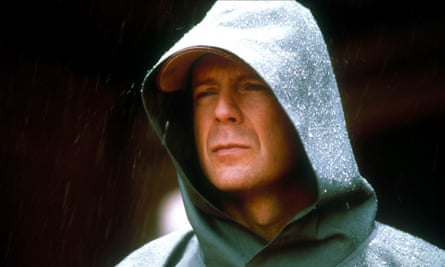 Hero, complex: Bruce Willis in Unbreakable.