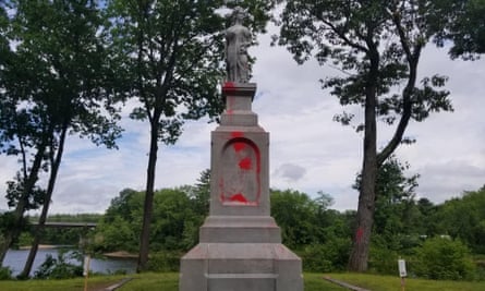 The Duston statue vandalized in Boscawen