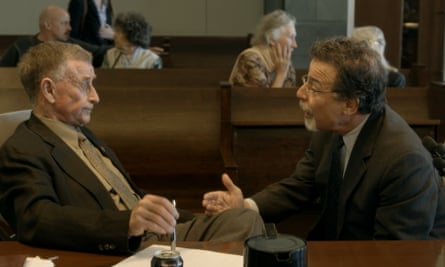 Peterson with his defence attorney David Rudolf.