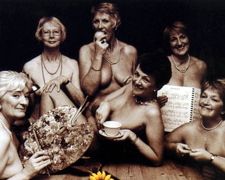 Where it all began ... the ‘Calendar Girls’ of the Rylstone WI. Photograph: Terry Logan/Rex/Shutterstock