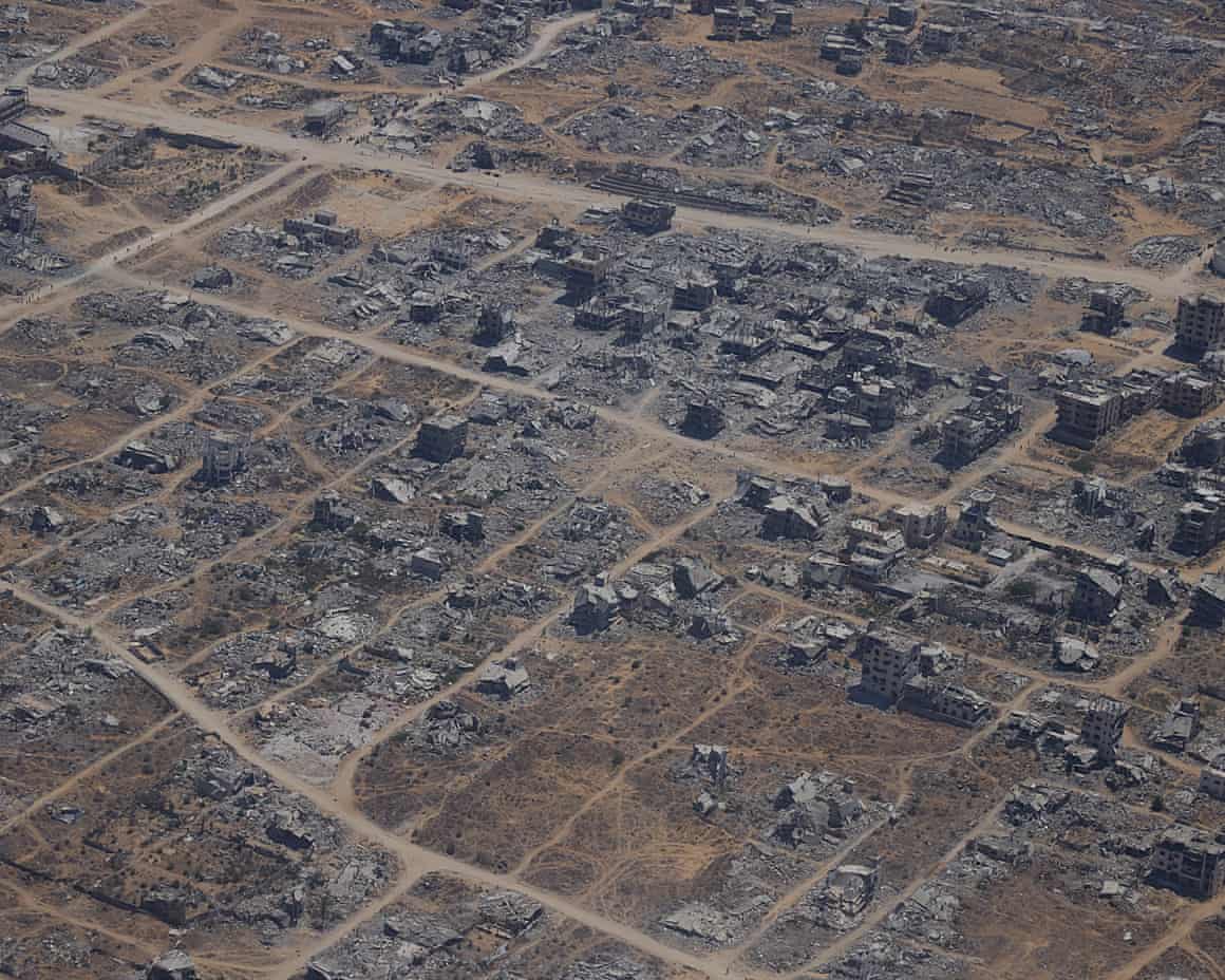 Destruction in Gaza as seen from the air