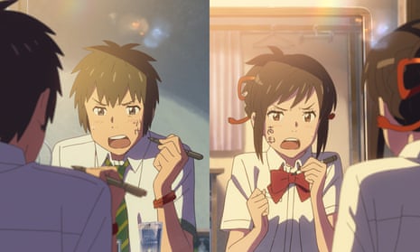 As the spectacle expands the film becomes less engrossing … Your Name.
