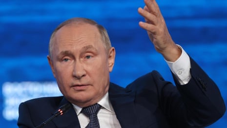Putin threatens to ‘freeze’ west by cutting gas and oil supplies if price caps imposed – video