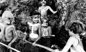 Savagery in the 1963 film adaptation of Lord of the Flies.