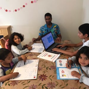 Ammar and his four children.