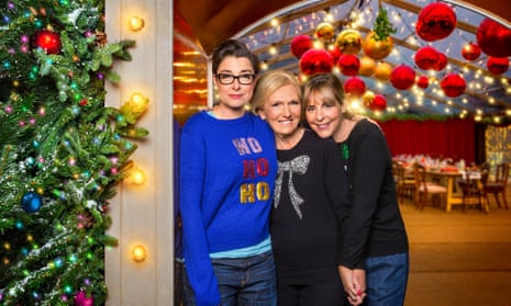 WARNING: Embargoed for publication until 00:00:01 on 28/11/2017 - Programme Name: Mary, Mel and Sue’s Big Christmas Thank You - TX: n/a - Episode: Mary, Mel and Sue’s Surprise Party - Teaser (No. n/a) - Picture Shows: *STRICTLY NOT FOR PUBLICATION UNTIL 00:01HRS, TUESDAY 28TH NOVEMBER, 2017* Sue Perkins, Mary Berry, Mel Giedroyc - (C) BBC Studios - Photographer: Emilie Sandy