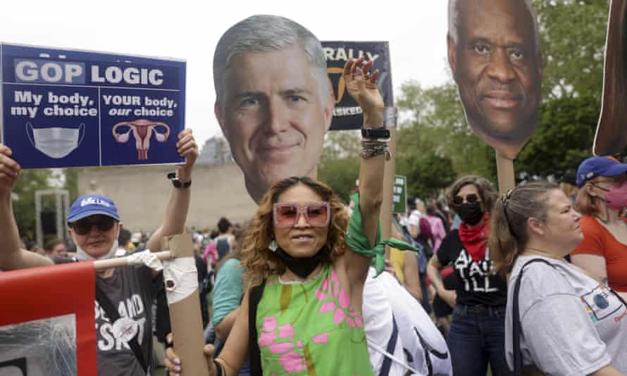 Protesters rally during an abortion rights demonstration, Saturday, May 14, 2022, in New York