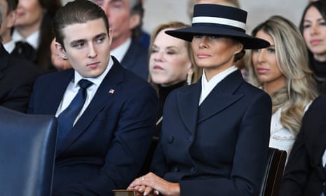 Brimful of menace? Melania strikes sombre note at Trump inauguration | Fashion | The Guardian Brimful of menace? Melania strikes sombre note at Trump inauguration | Fashion | The Guardian