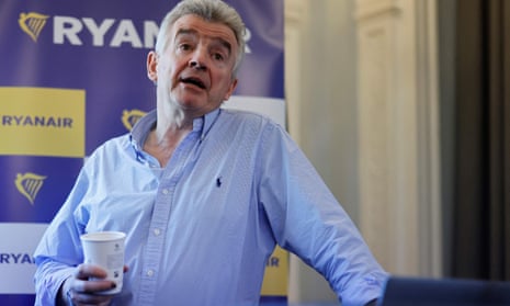 Ryanair CEO Michael O Leary speaks during a press conference, in London, on March 2.