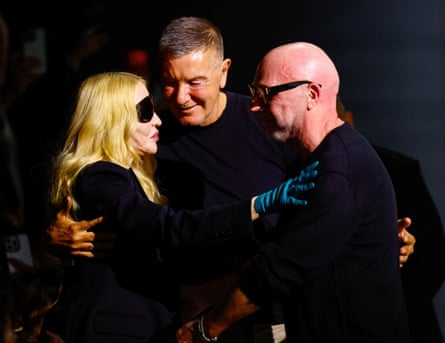 Madonna with Stefano Gabbana and Domenico Dolce