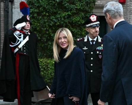 Giorgia Meloni at the Vatican, 17 February 2026.