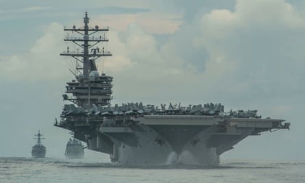 USS Ronald Reagan in the Philippine Sea in July this year.