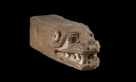 Worthy of a quest by Indiana Jones … a Feathered Serpent head.