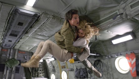 Midair acrobatics … Tom Cruise and Annabelle Wallis in The Mummy.