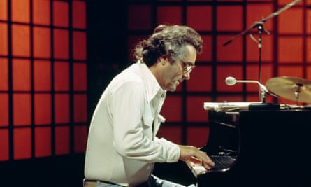 Michel Legrand playing at the Royal Albert Hall, London, in the mid-1970s.