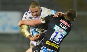 Bristol’s Kyle Sinckler in action against Exeter. The tighthead faces an anxious wait to discover if he will be available for the start of the Six Nations.