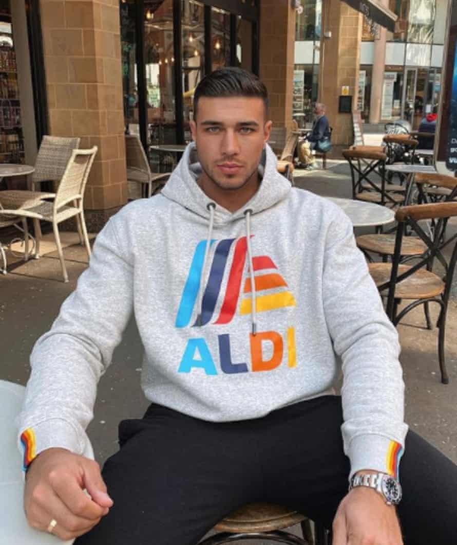 Tommy Fury in the Aldi hoodie.
