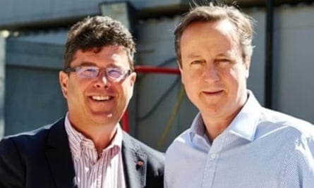 Frank Hester with David Cameron