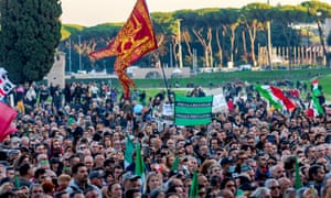 Coronavirus live: thousands gather in Vienna for Covid protest; UK cannot afford to be complacent, expert says 5 People protest during a demonstration organized by No Green Pass and No Vax movements against the Green Pass Covid-19 health certificate, at Circo Massimo in Rome, Italy.