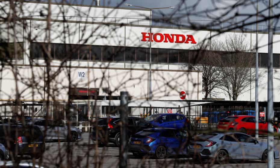 The Honda plant at Swindon makes the Civic car.