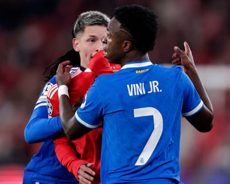 Prestianni squalificato per razzismo contro Vinicius Jr UEFA Champions League