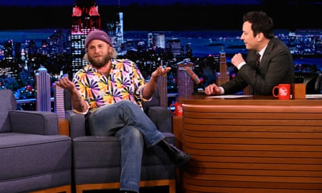 Jonah Hill appears on The Tonight Show Starring Jimmy Fallon on 6 December 2021.