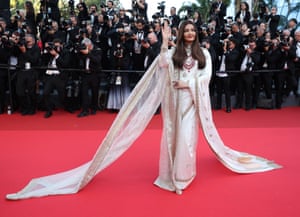 Indian actor Aishwarya Rai Bachchan arrives for the screening of The History of Sound
