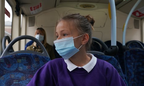 Secondary school pupils in England will be advised to wear face coverings in communal areas, such as corridors.