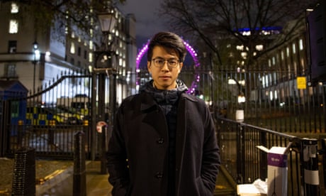 Ray Wong, a Hong Kong activist who received political refugee status in Germany, takes part in a London rally in December to support the extension of the visa scheme.