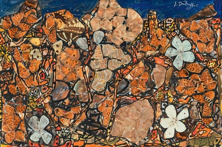 Garden with Melitaea (Jardin aux Mélitées) by Jean Dubuffet from the show at the Barbican, London.