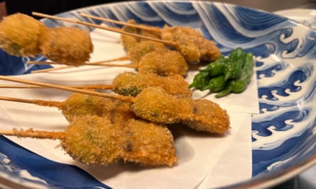 One of the whale meat dishes served at the restaurant.