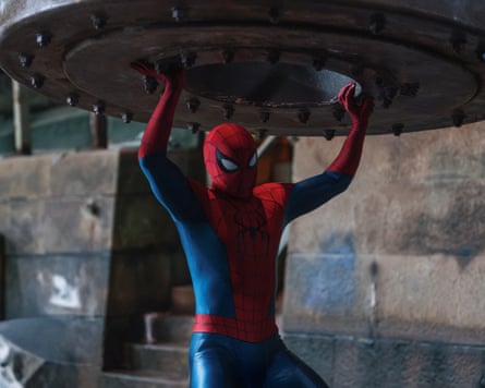 Still from the film showing Spider-Man