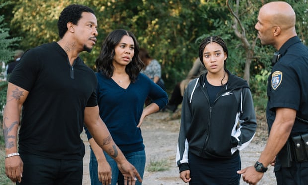 Fierce grip … from left, Russell Hornsby, Regina Hall, Amandla Stenberg and Common in The Hate U Give.