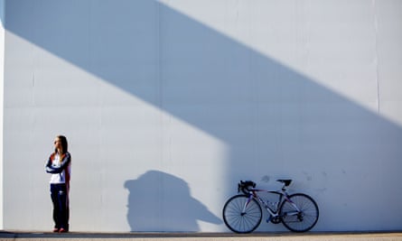 Laura Kenny pictured at the National Cycling Centre in Manchester in the buildup to the 2012 London Olympics.