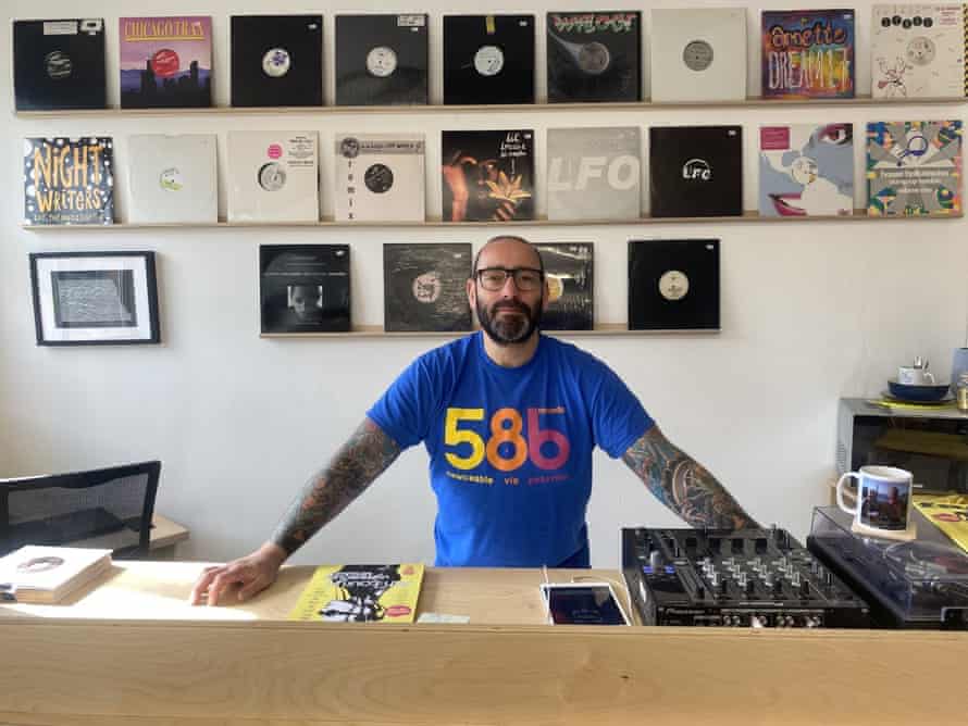 Antony Daly, owner of 586 Records in Gateshead.
