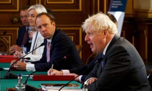Boris Johnson speaks at the weekly cabinet meeting